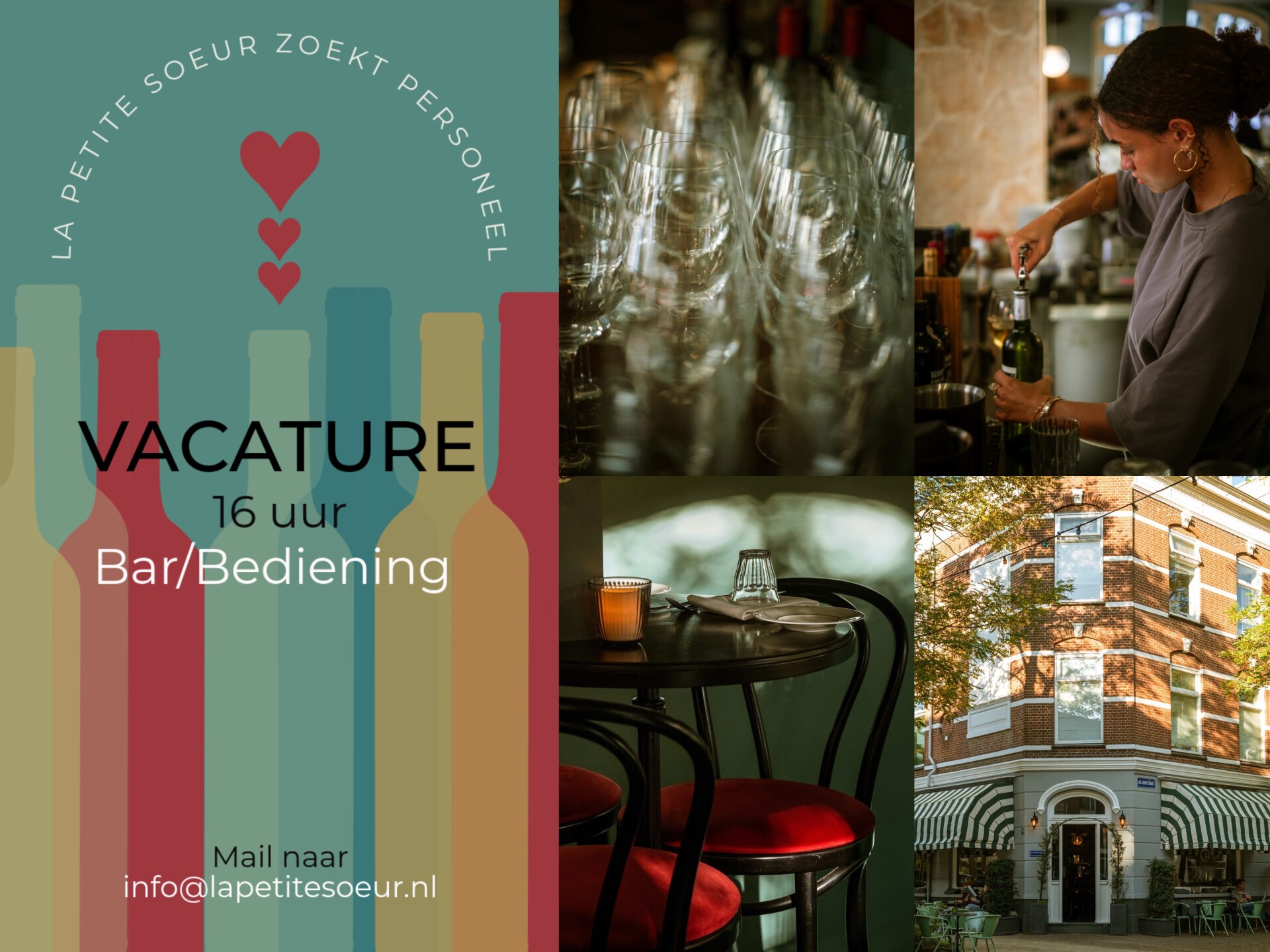 Collage vacature bediening 2025