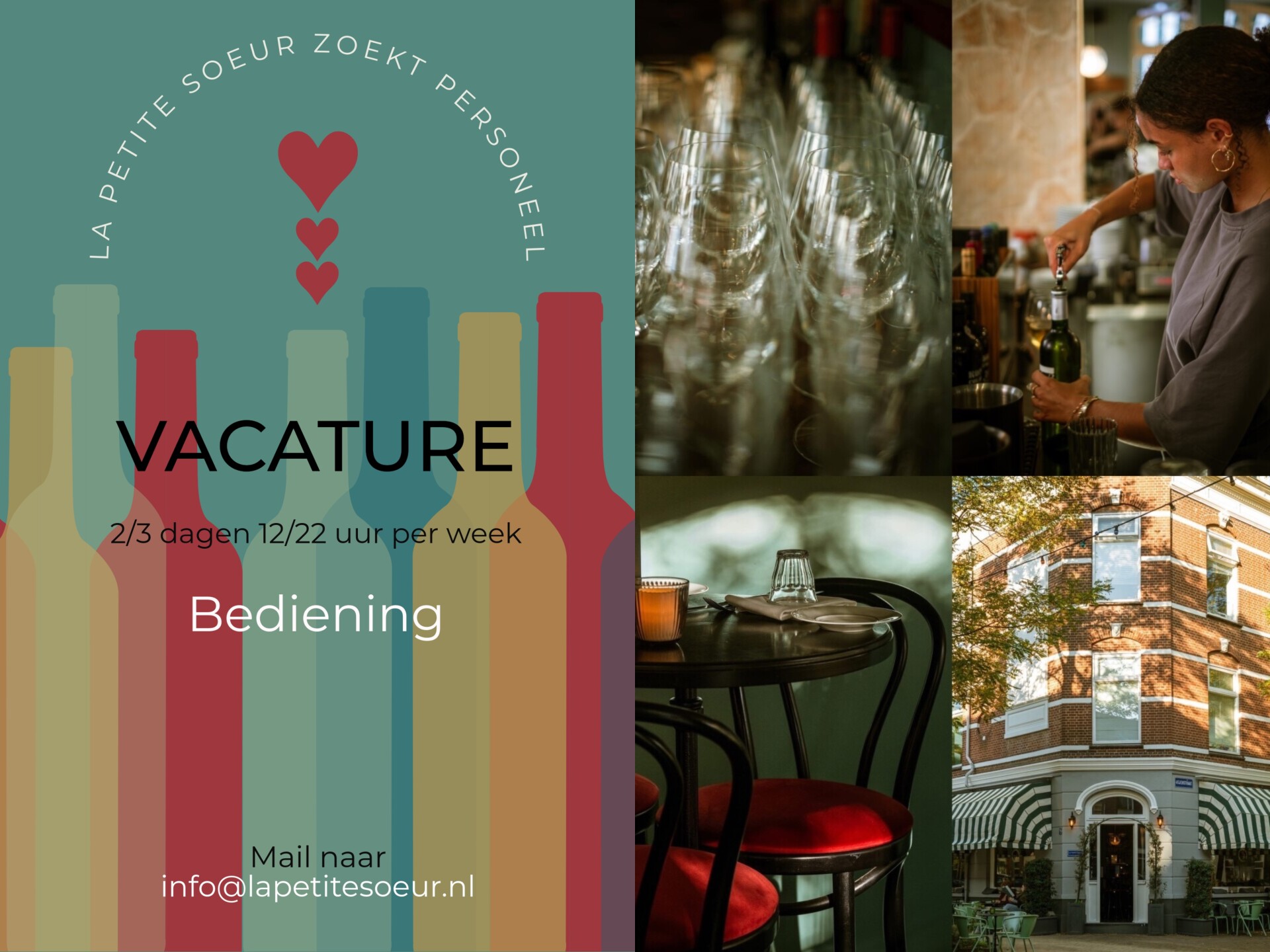 Vacature bediening 12 22 uur   3 4 dagen